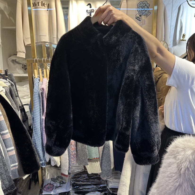 COCO HOLIC韓國直郵㊣女裝新品職業人氣熱賣25秋冬夾克毛皮COCO HOLIC夾克圖色2