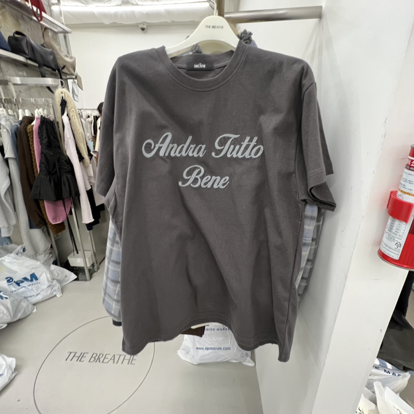 BREATHE東大門㊣代購女裝新款人氣推薦休閑25秋冬職業時尚T恤BREATHET恤圖色1