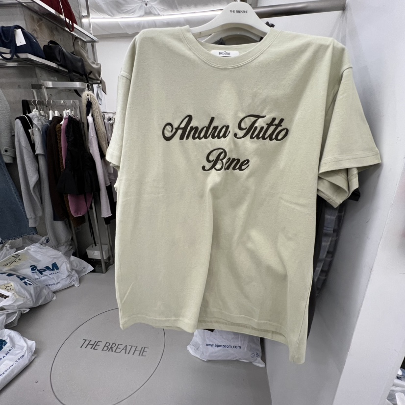 BREATHE東大門㊣代購女裝新款人氣推薦休閑25秋冬職業時尚T恤BREATHET恤圖色2