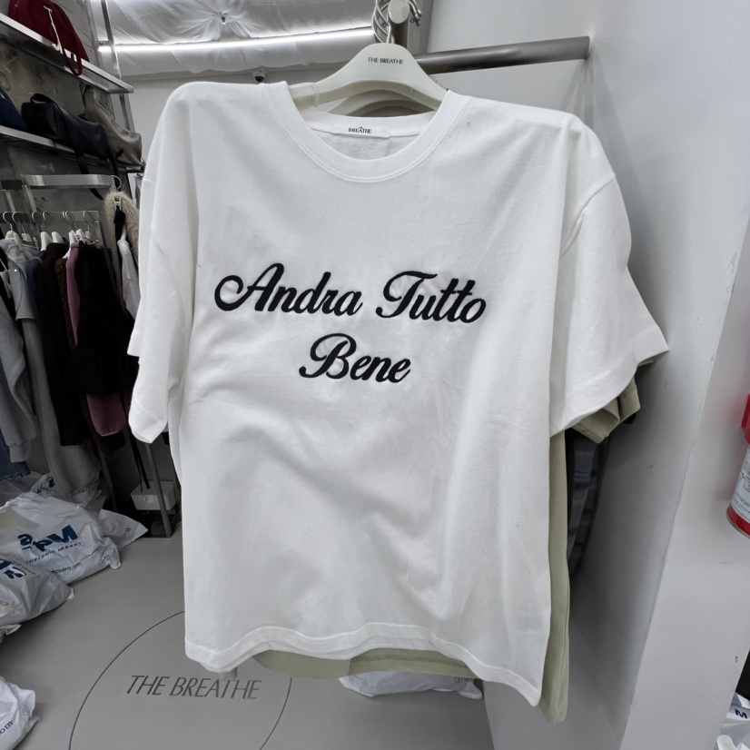 BREATHE東大門㊣代購女裝新款人氣推薦休閑25秋冬職業時尚T恤BREATHET恤圖色3