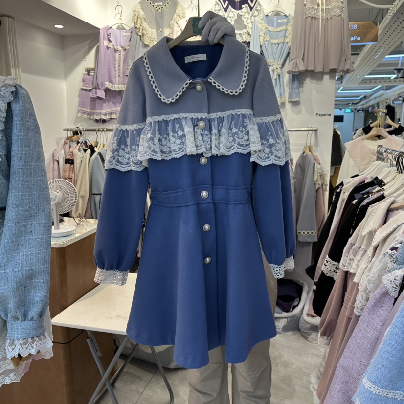 PAPA東大門㊣實拍女裝新款時尚熱賣推薦25秋冬人氣長款風衣PaPa/HALMADE長款風衣圖色2