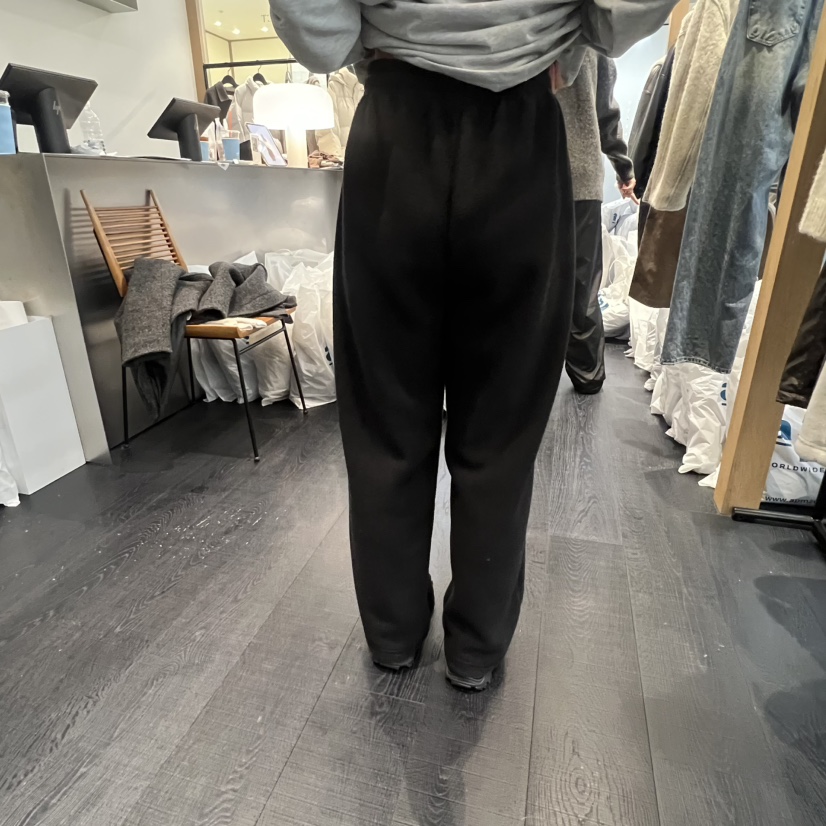 OBJECT東大門㊣實拍女士新款25秋冬推薦熱賣時尚休閑褲羊毛OBJECT休閑褲