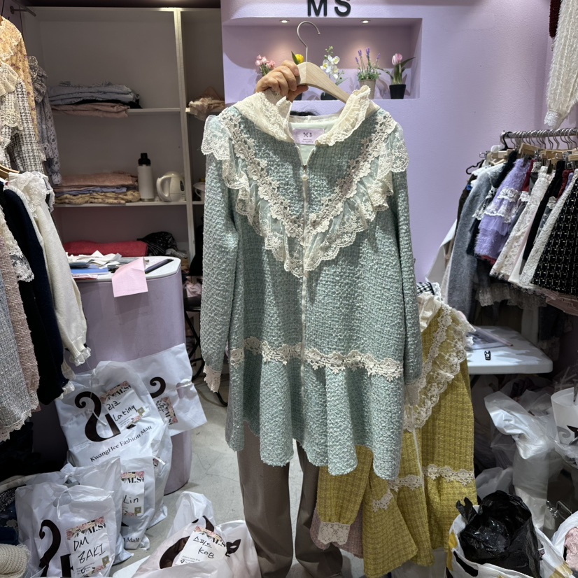 MS韓國代購㊣女裝新品熱賣推薦25秋冬人氣時尚職業休閑連衣裙MS連衣裙圖色1