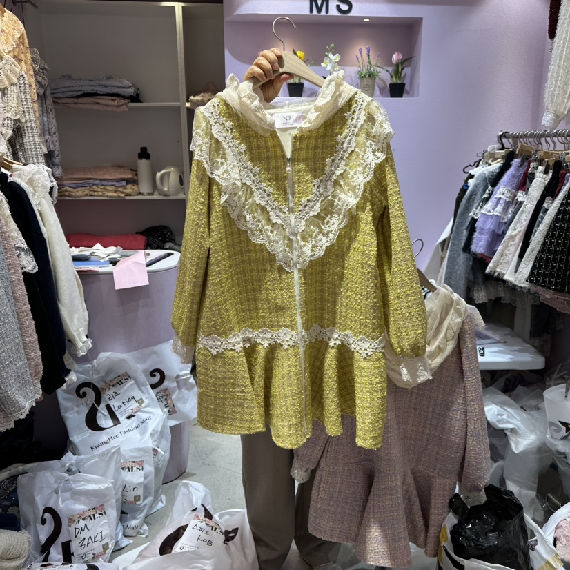 MS韓國代購㊣女裝新品熱賣推薦25秋冬人氣時尚職業休閑連衣裙MS連衣裙圖色2