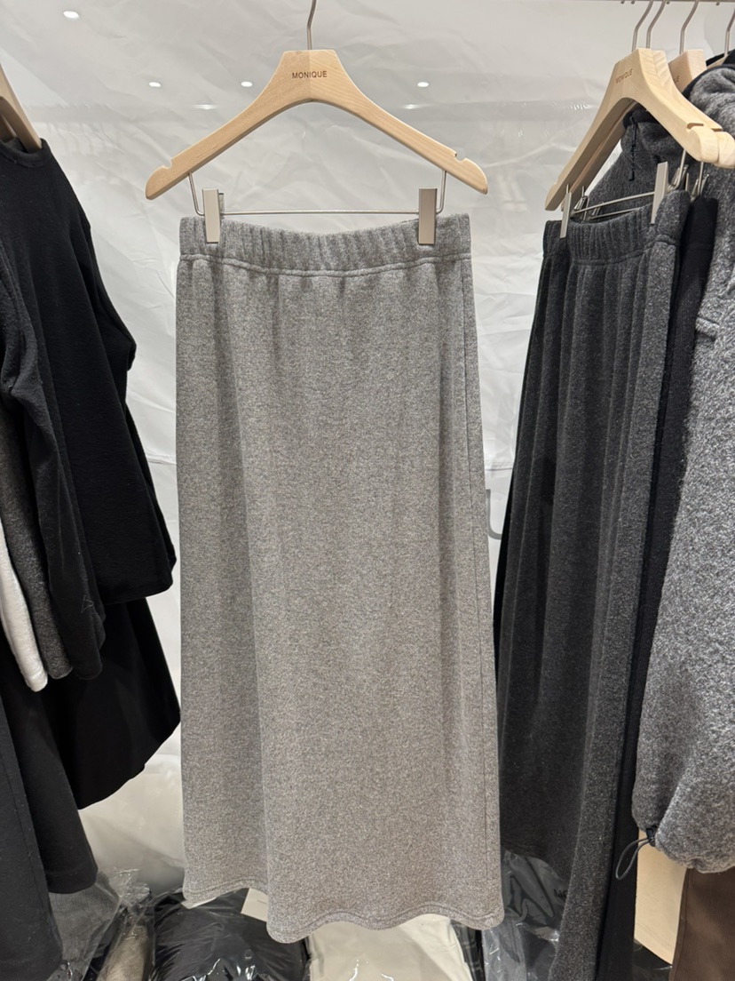 MONIQUE東大門㊣直郵女士新款推薦25秋冬休閑半身裙中短裙羊毛MONIQUE半身裙/中短裙圖色1