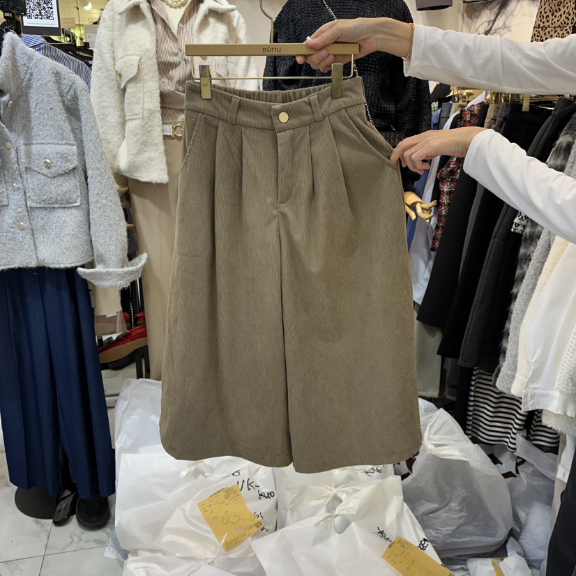 BUTTU東大門㊣直郵女裝新款人氣25秋冬時尚職業推薦休閑短褲10 O CLOCK/Buttu短褲圖色1