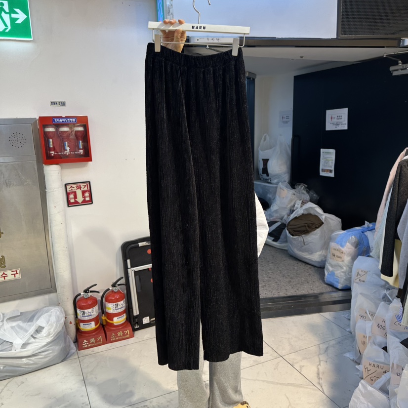 HARU-Q韓國直郵㊣女士新品休閑職業熱賣時尚推薦休閑褲絲絨褲HARU-Q休閑褲圖色3