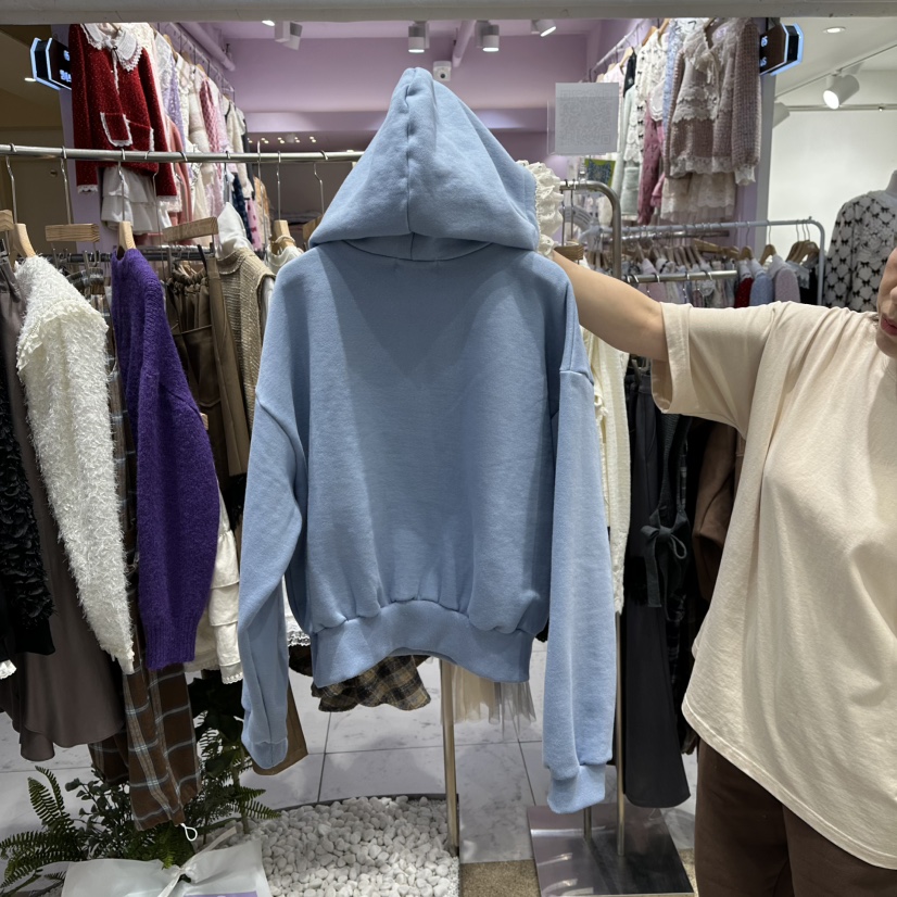 VIRUS韓國直郵㊣女裝新款人氣25秋冬推薦職業時尚衛衣兜帽加絨VIRUS衛衣