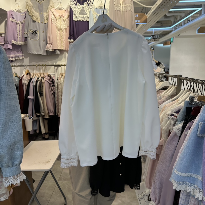 PAPA東大門㊣代購女士新品時尚推薦熱賣職業人氣襯衫蕾絲衫PaPa/HALMADE襯衫/蕾絲衫