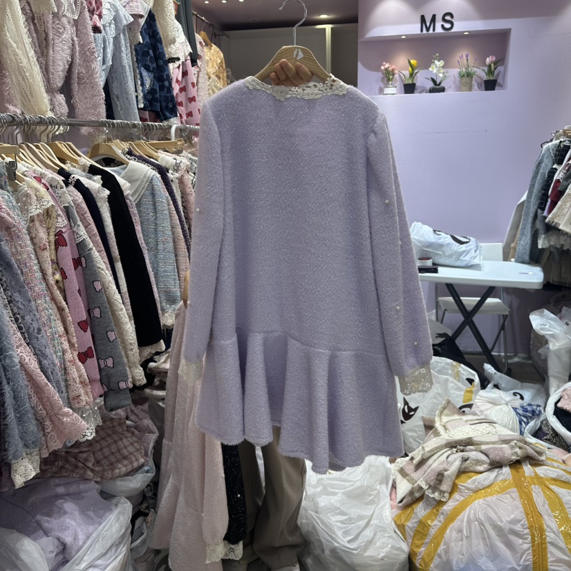 MS韓國代購㊣女士新款推薦25秋冬職業人氣時尚休閑熱賣連衣裙MS連衣裙