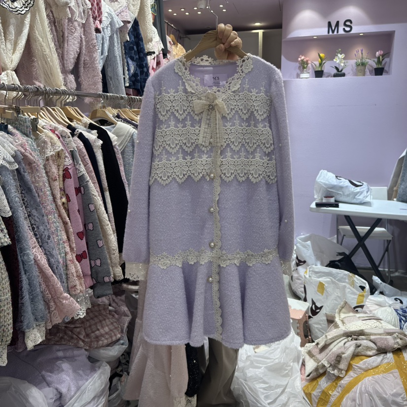 MS韓國代購㊣女士新款推薦25秋冬職業人氣時尚休閑熱賣連衣裙MS連衣裙圖色1