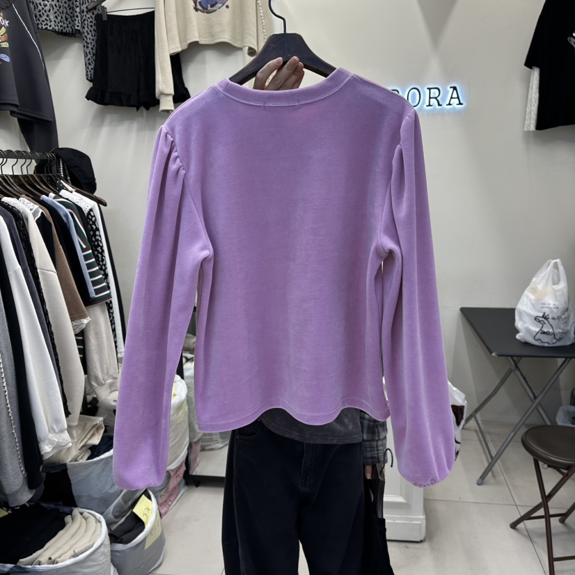 BORA BORA韓國代購㊣女裝新品職業推薦時尚人氣長袖T恤口袋BORA BORA長袖T恤