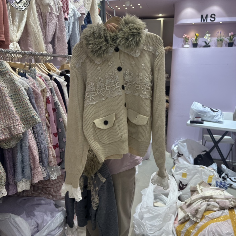 MS東大門㊣直郵女士新品職業25秋冬休閑人氣時尚推薦毛衣毛絨MS毛衣圖色1