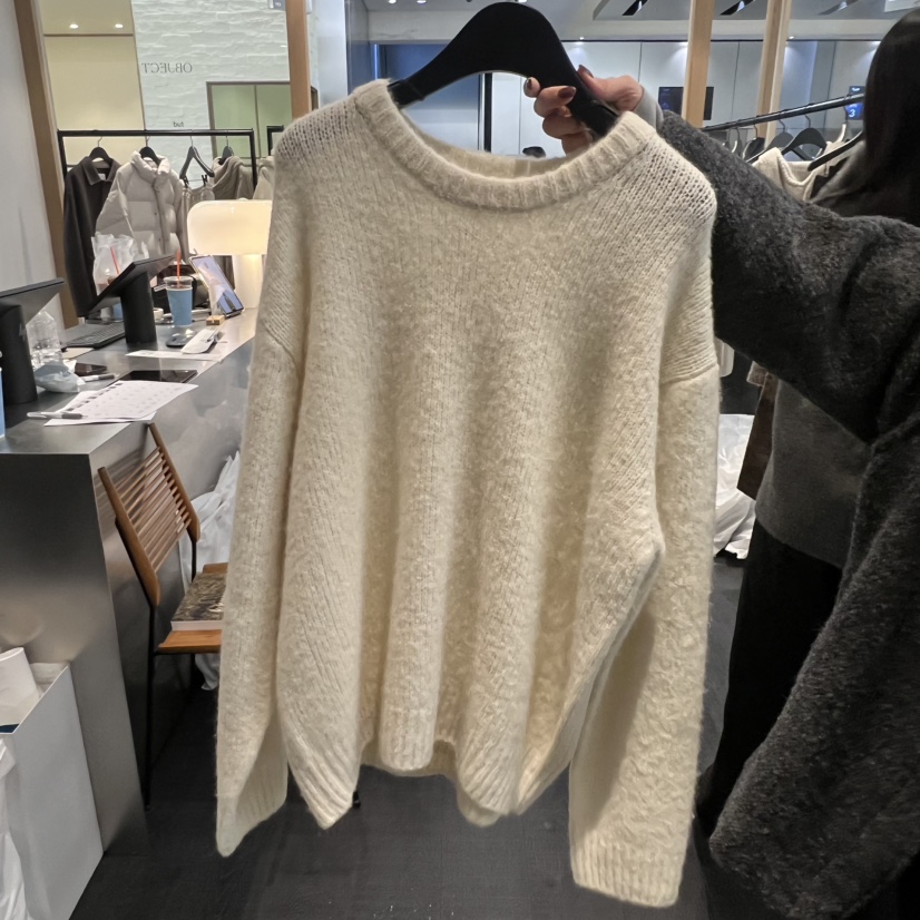OBJECT韓國代購㊣女士新款人氣熱賣休閑職業25秋冬針織衫羊駝毛OBJECT針織衫圖色2