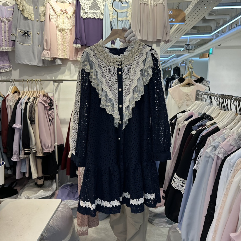 PAPA東大門㊣實拍女士新款休閑職業時尚25秋冬推薦人氣連衣裙PaPa/HALMADE連衣裙圖色2