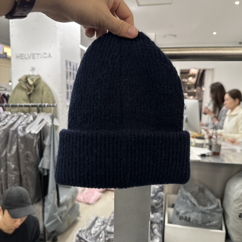 HELVETICA韓國直郵㊣女裝新款職業熱賣時尚休閑25秋冬推薦帽子HELVETICA帽子圖色2深藍色