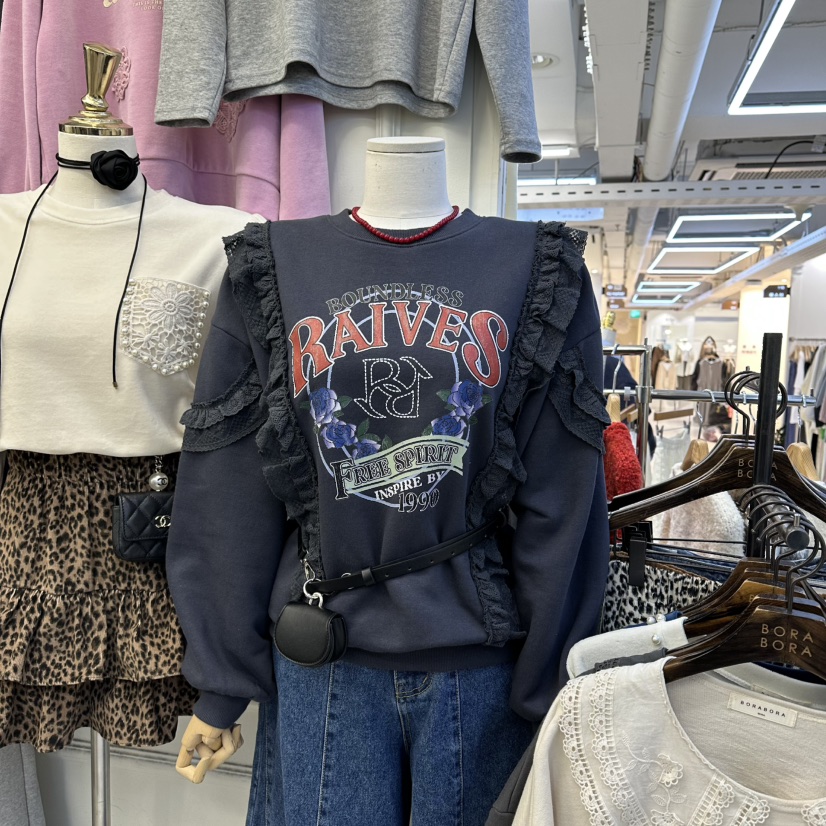 BORA BORA東大門㊣直郵女士新品熱賣25秋冬衛衣不含腰包加絨BORA BORA衛衣圖色2