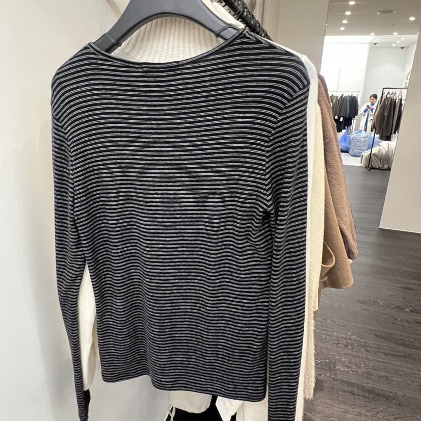 OBJECT韓國直郵㊣女士新款人氣推薦時尚休閑25秋冬職業長袖T恤OBJECT長袖T恤