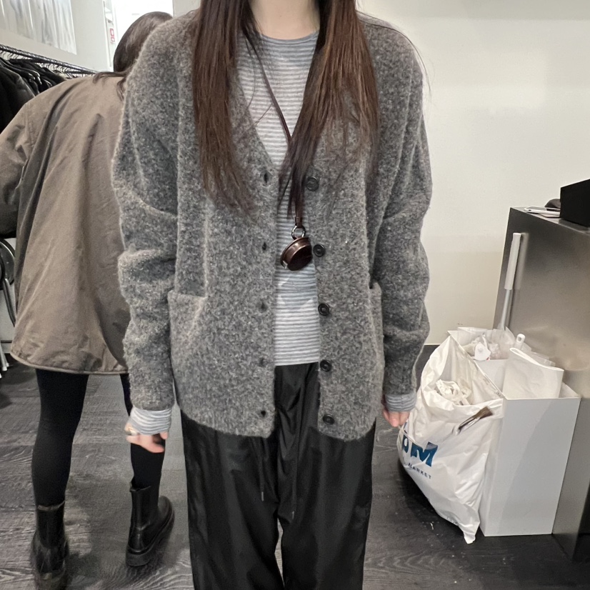 OBJECT東大門㊣實拍女士新品推薦休閑熱賣人氣針織衫羊毛開衫OBJECT針織衫圖色2