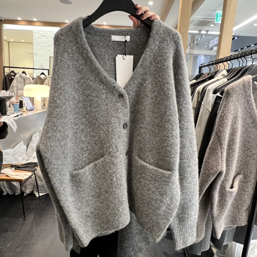 OBJECT東大門㊣實拍女士新品推薦休閑熱賣人氣針織衫羊毛開衫OBJECT針織衫圖色3