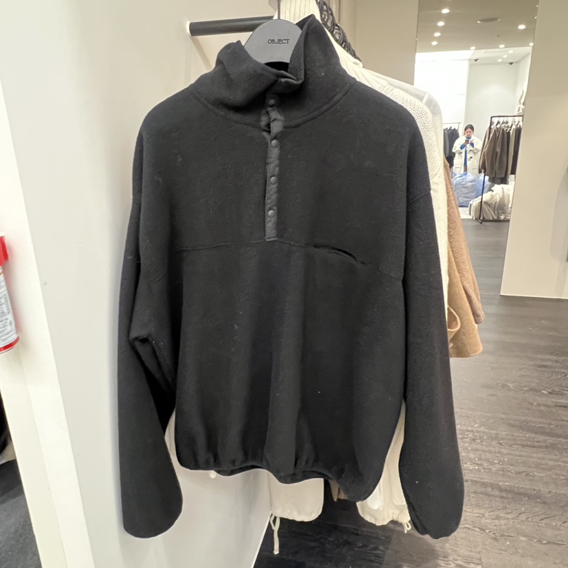 OBJECT東大門㊣代購女裝新款推薦休閑時尚人氣衛衣抓絨高領OBJECT衛衣圖色3