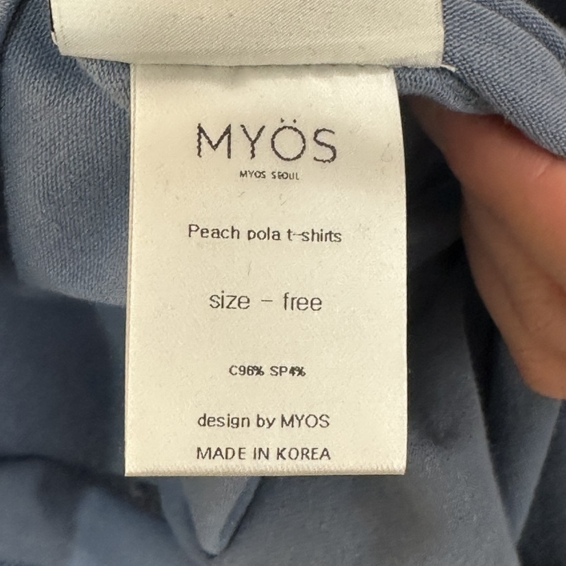 MYOS東大門㊣直郵女裝新品時尚推薦休閑25秋冬熱賣長袖T恤絨MYOS長袖T恤