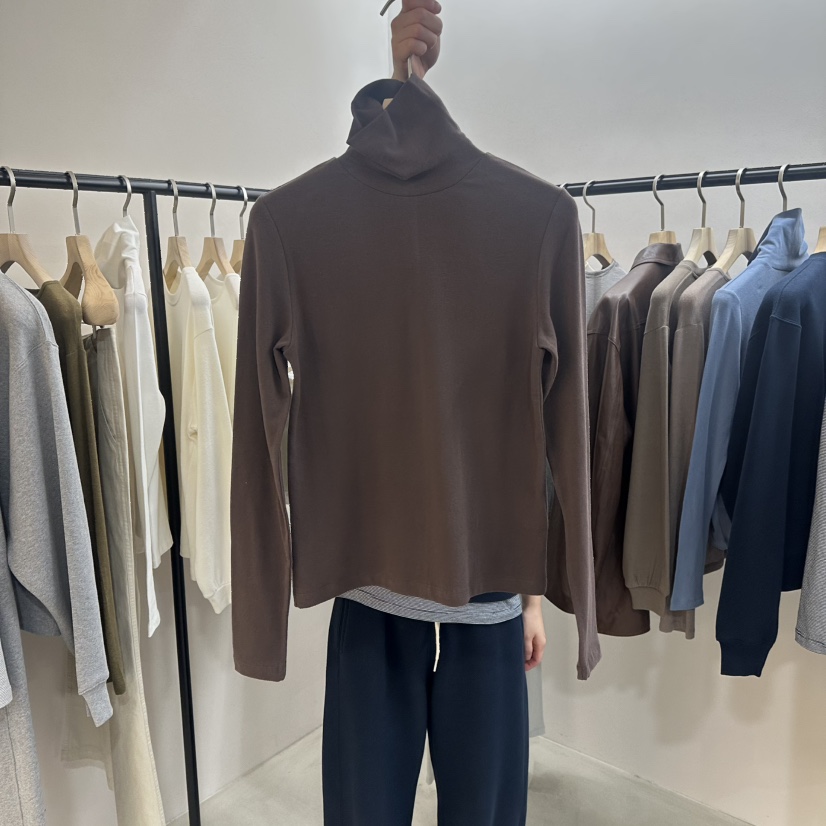 MYOS東大門㊣直郵女裝新品時尚推薦休閑25秋冬熱賣長袖T恤絨MYOS長袖T恤圖色4