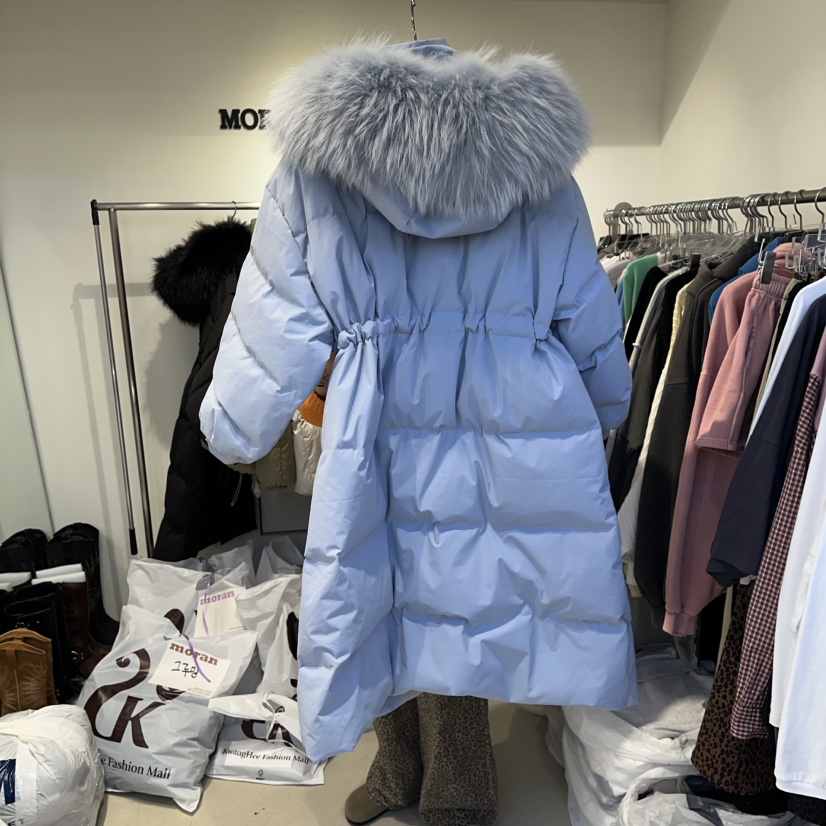 MORAN東大門㊣直郵女裝新款推薦人氣25秋冬時尚長款羽絨服鵝絨MORAN/MOSCO長款羽絨服