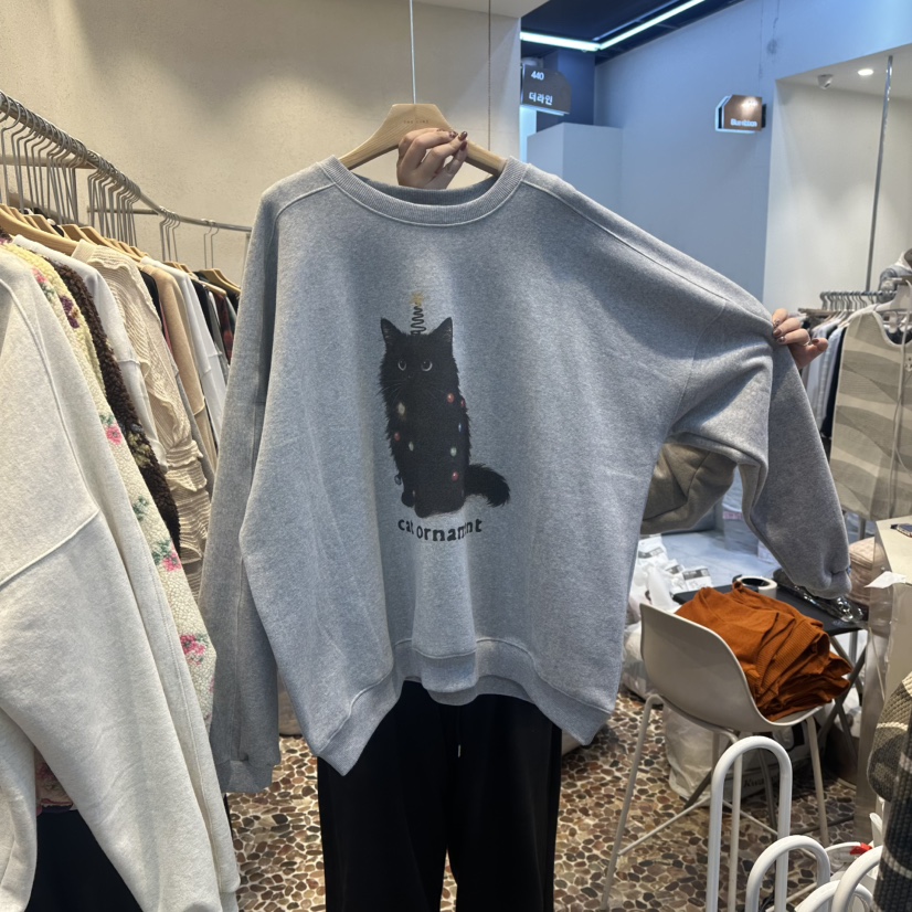 THE LINE-Q韓國直郵㊣女士新品推薦職業25秋冬人氣衛衣加絨THE LINE-Q衛衣圖色2