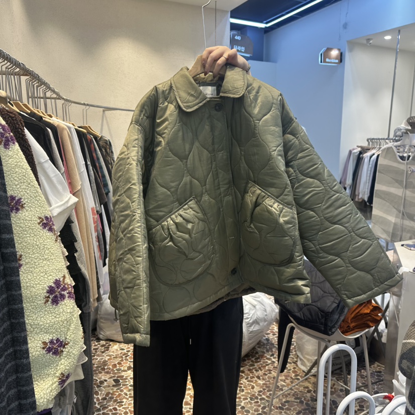 THE LINE-Q東大門㊣直郵女士新品人氣推薦時尚25秋冬短款棉服THE LINE-Q短款棉服圖色1