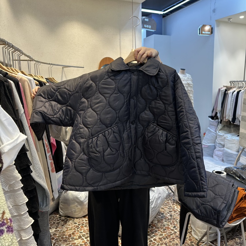 THE LINE-Q東大門㊣直郵女士新品人氣推薦時尚25秋冬短款棉服THE LINE-Q短款棉服圖色2