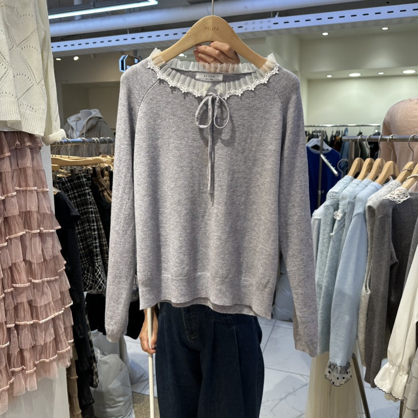 BELITA韓國直郵㊣女士新款休閑職業推薦時尚25秋冬熱賣針織衫BELITA針織衫圖色3