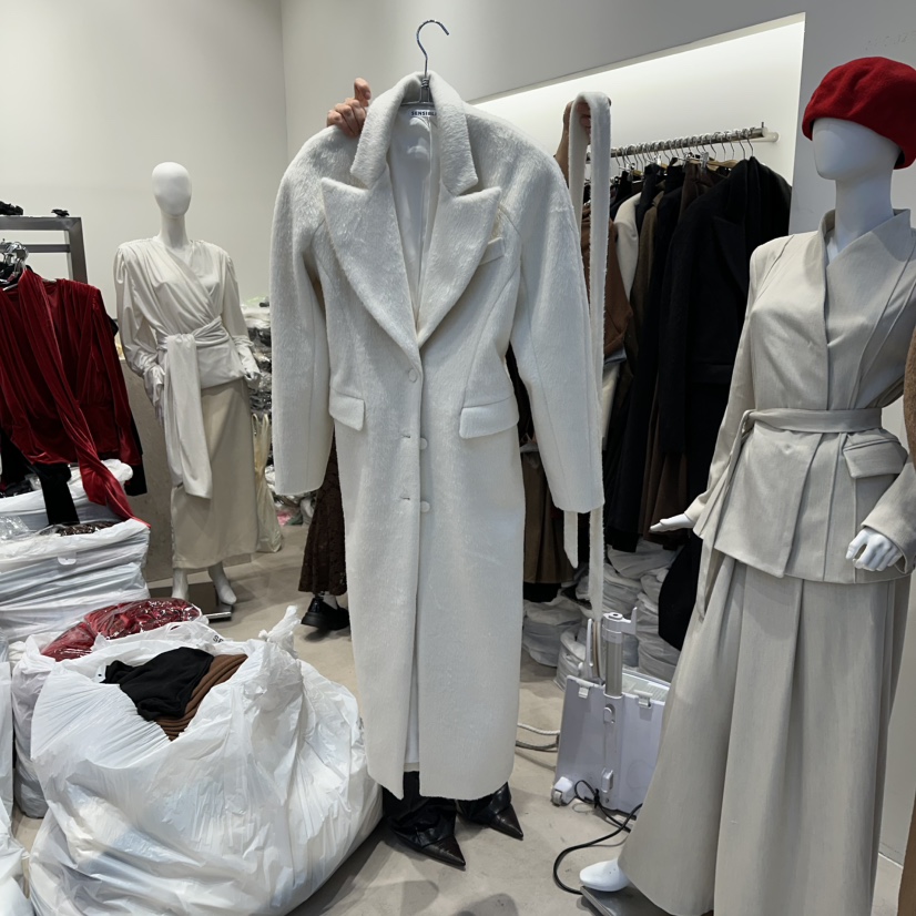 SENSIBLE-S東大門㊣直郵女士新品推薦休閑中長款大衣含腰帶SENSIBLE中長款大衣圖色2