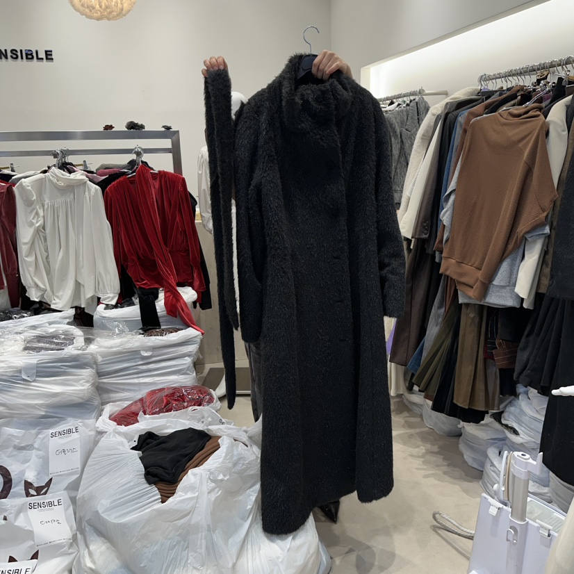 SENSIBLE-S東大門㊣實拍女士新款職業熱賣休閑人氣中長款大衣SENSIBLE中長款大衣圖色2