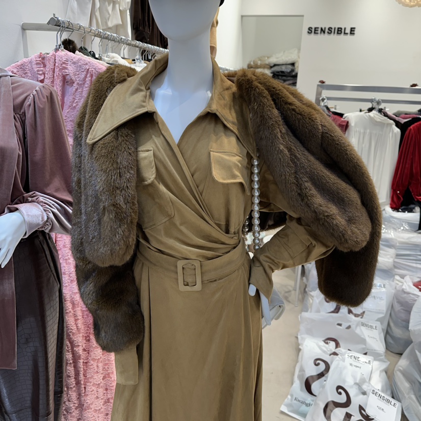 SENSIBLE-S韓國代購㊣女裝新款熱賣休閑25秋冬人氣夾克V領SENSIBLE夾克圖色1