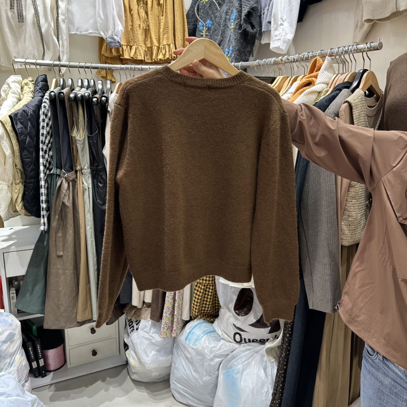 BIKINI東大門㊣直郵女裝新品休閑人氣25秋冬時尚職業針織衫BIKINI針織衫