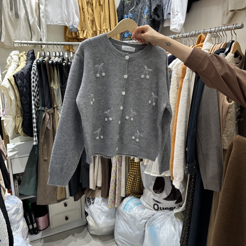 BIKINI東大門㊣直郵女裝新品休閑人氣25秋冬時尚職業針織衫BIKINI針織衫圖色3