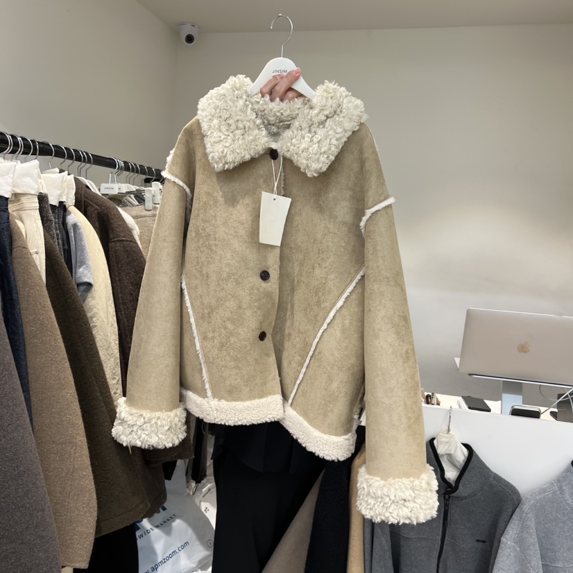 JINSIM東大門㊣直郵女裝新款推薦人氣休閑熱賣職業短款大衣JINSIM短款大衣圖色1