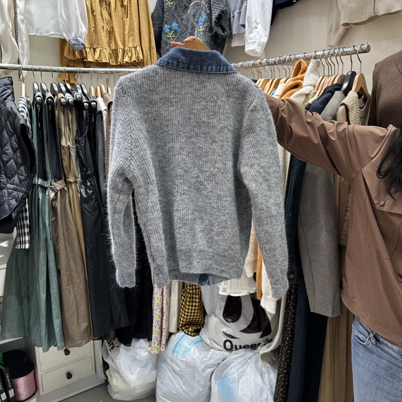 BIKINI東大門㊣直郵女裝新款人氣推薦時尚25秋冬襯衫蕾絲衫紐扣BIKINI襯衫/蕾絲衫