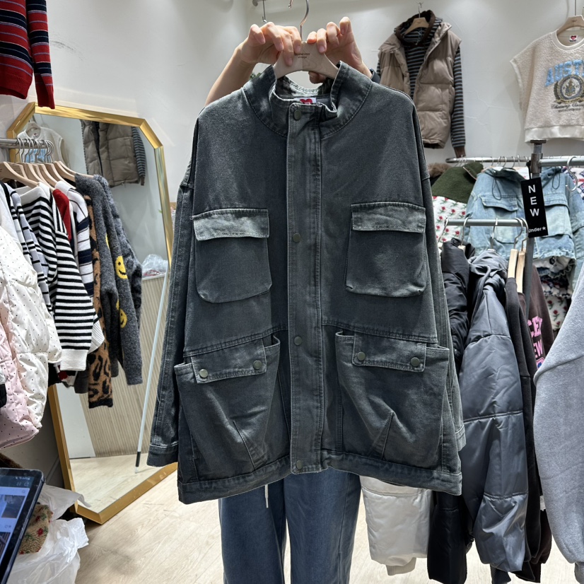 UNDERSTAR_VINTAGE東大門㊣直郵女士新品時尚休閑人氣夾克復古UNDERSTAR_VINTAGE夾克圖色1