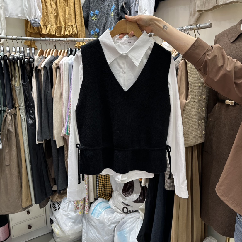 BIKINI東大門㊣代購女裝新款熱賣職業休閑25秋冬人氣時尚套裝BIKINI套裝圖色2