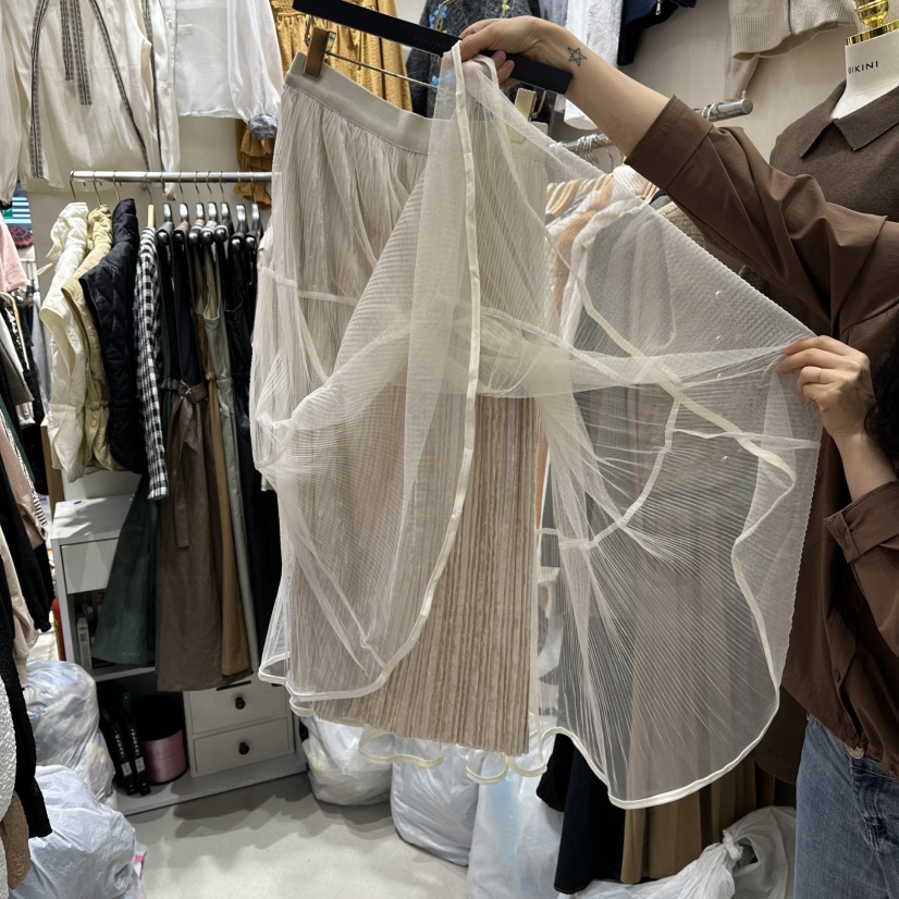 BIKINI韓國直郵㊣女士新品25秋冬熱賣休閑時尚推薦長裙天鵝絨BIKINI長裙