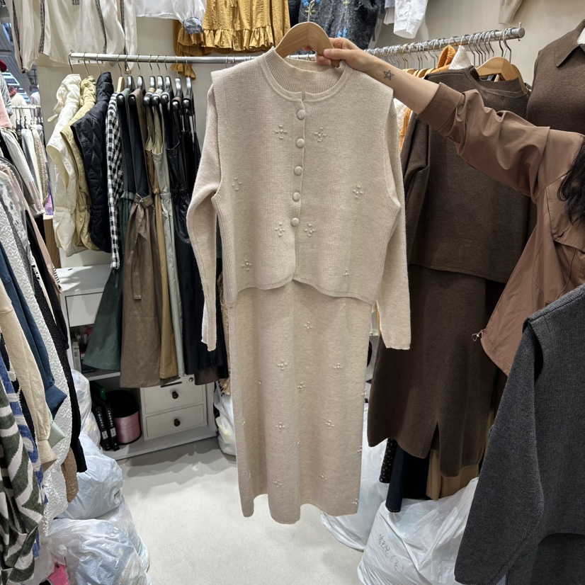 BIKINI韓國代購㊣女裝新品職業25秋冬休閑人氣推薦熱賣套裝BIKINI套裝圖色1