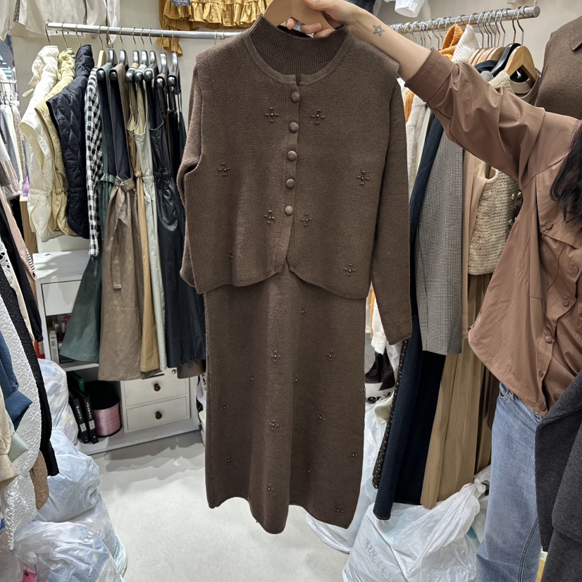 BIKINI韓國代購㊣女裝新品職業25秋冬休閑人氣推薦熱賣套裝BIKINI套裝圖色2