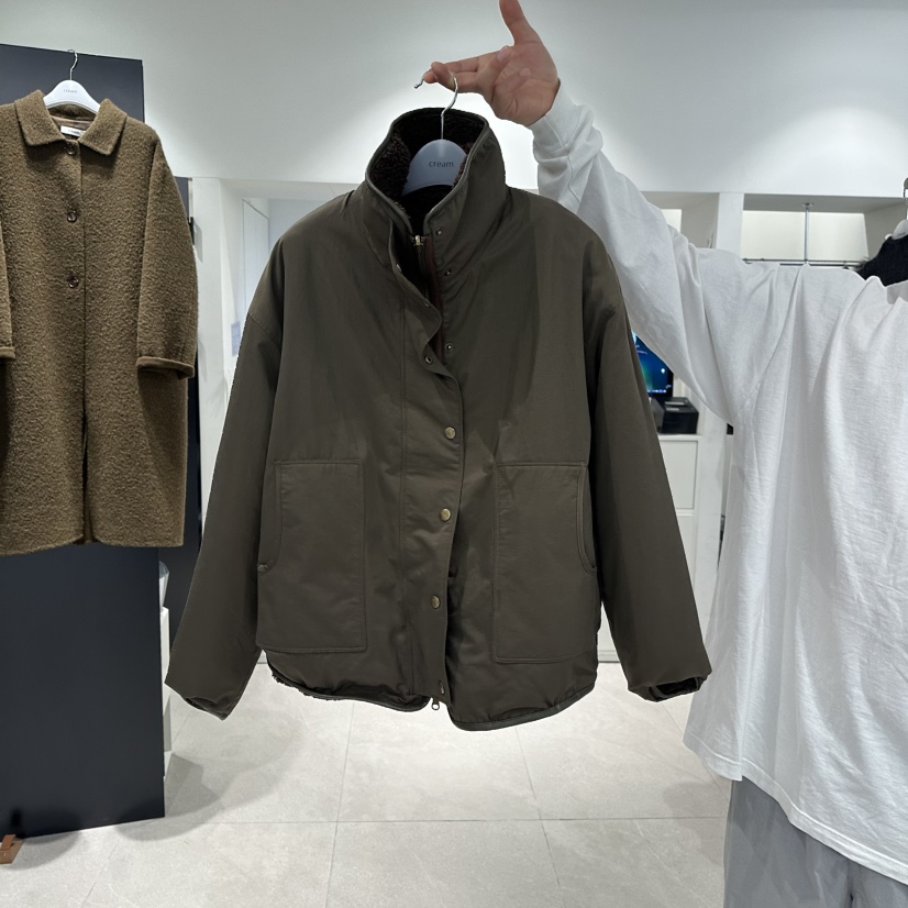 CREAM-P東大門㊣實拍女士新品熱賣時尚休閑夾克兩面穿雙面CREAM-P夾克圖色1