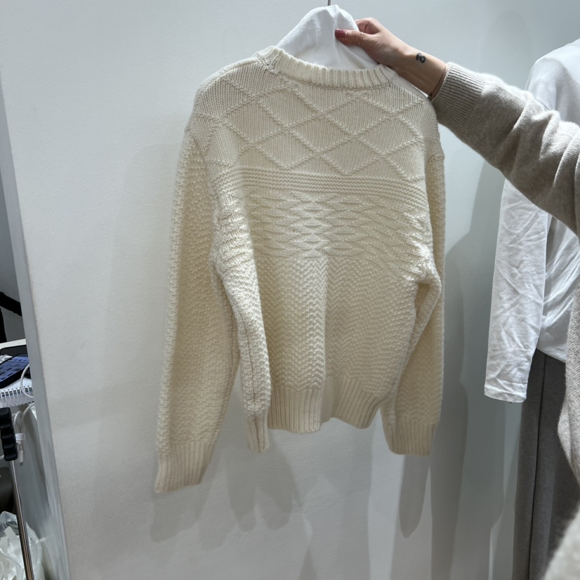 VERVEINE東大門㊣實拍女士新品25秋冬休閑針織衫麻花針織羊毛VERVEINE針織衫