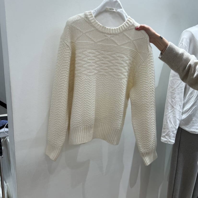 VERVEINE東大門㊣實拍女士新品25秋冬休閑針織衫麻花針織羊毛VERVEINE針織衫圖色1