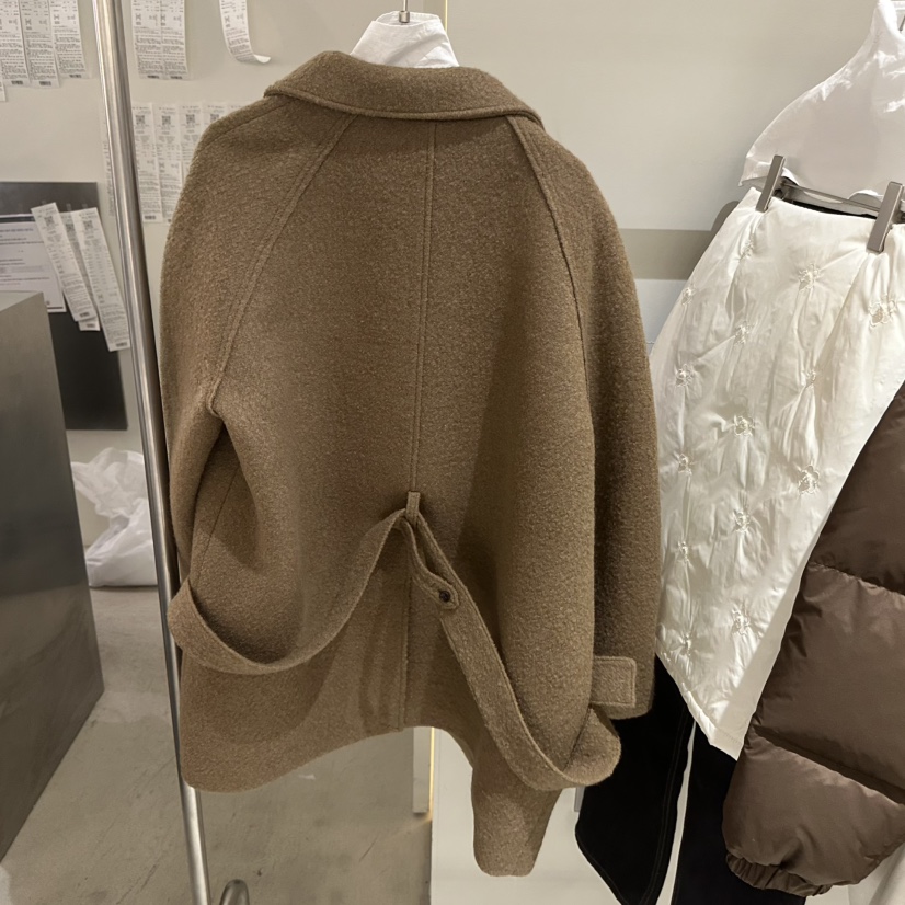 LOVE YOU SO MUCH/MORE THAN YESTERDAY韓國直郵㊣女裝新款推薦短款大衣含腰帶LYSM/MORE THAN YESTERDAY短款大衣