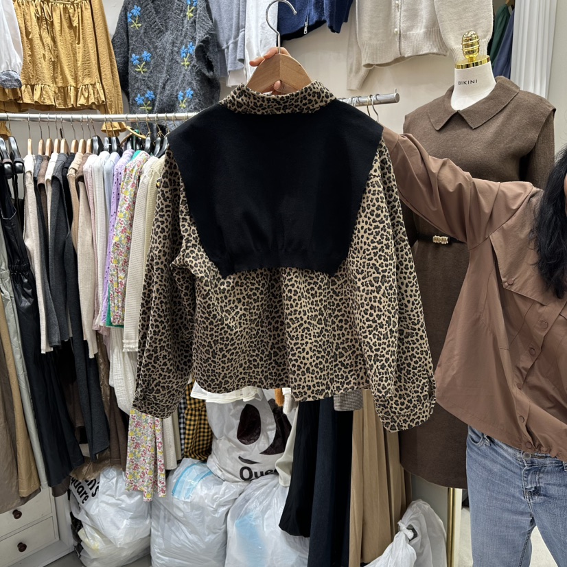 BIKINI東大門㊣代購女裝新品熱賣休閑職業襯衫蕾絲衫披肩套裝BIKINI襯衫/蕾絲衫