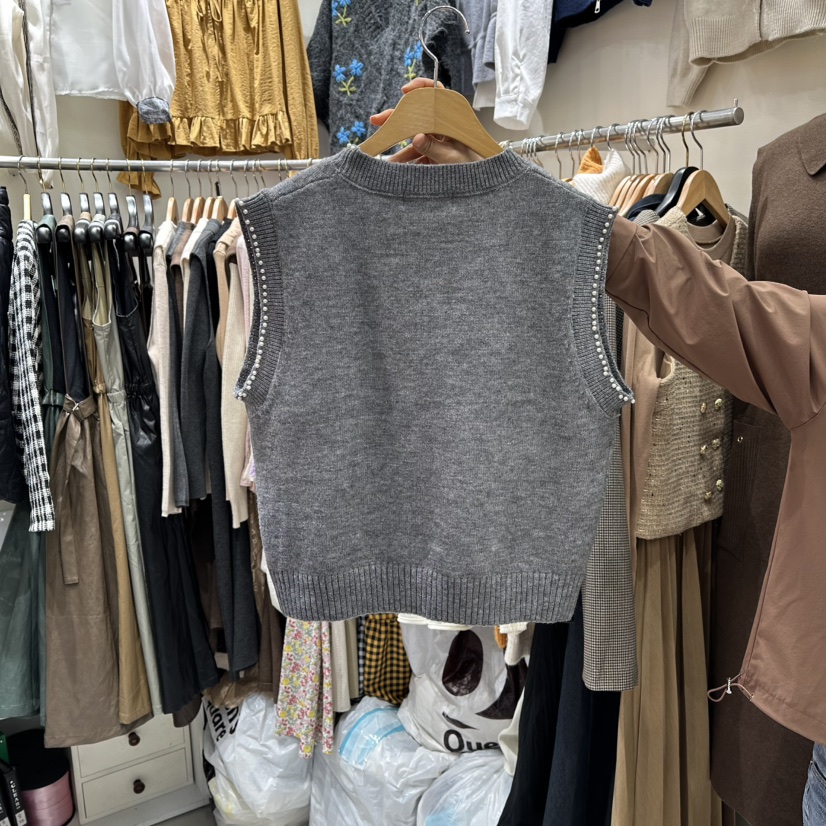 BIKINI東大門㊣直郵女裝新款休閑25秋冬熱賣時尚推薦人氣馬甲BIKINI馬甲